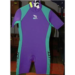 NEW HALF WETSUIT PURPLE/GREEN SIZE M/L