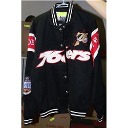 NBA PHILIDELPHIA 76ERS JACKET - SIZE MEDIUM