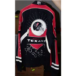 NFL HOUSTON TEXANS JACKET - SIZE LARGE