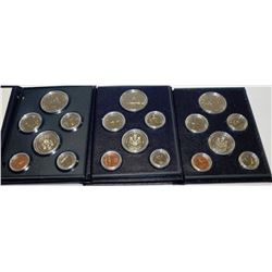 LOT OF 3 COIN SETS DATED 1986,1984,1983 X3