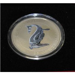 2012-25 CENT COLOURED COIN TYLOSAURUS PEMBINENSIS