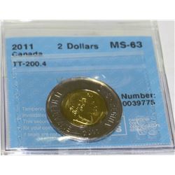 2011-2 DOLLARS MS-63 COIN