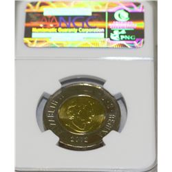 2012 CANADA $2 COIN WITH SECURITY FEATURES MS66