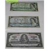 Image 1 : LOT OF 3 USA BANK NOTES INCL 1967-1 DOLLAR,1954-$5