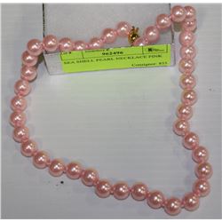 SEA SHELL PEARL NECKLACE PINK