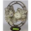 Image 1 : VINTAGE WHITE TIGER CLOCK