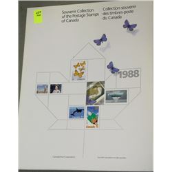 1988 SOUVENIER POSTAGE STAMPS OF CANADA