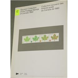 1980 SOUVENIER POSTAGE STAMPS OF CANADA