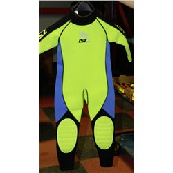 NEW SMALL YOUTH WETSUIT YELLOW AND BLUE