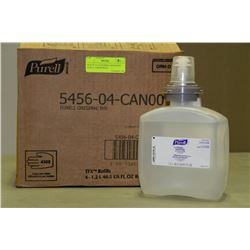BOX OF 4-1.2L PURELL SANITIZER REFILL CARTRIDGES