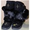 Image 1 : PAIR OF "DETAILS" BLACK MOCCASIN BOOTS