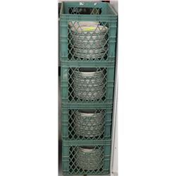 LOT OF 4 CRATES OF PLATES
