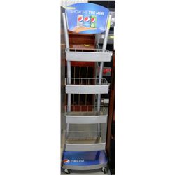 PEPSI STAND 51"H 4 SHELF