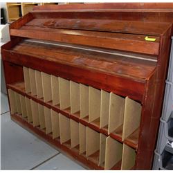 DISPLAY CABINET W/ STATIONARY SLOTS X2