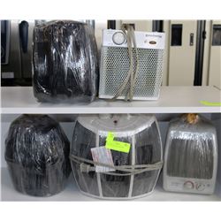 LOT OF 5 ELECTRIC HEATERS