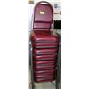 Image 1 : LOT OF 9 STACKING CHAIRS