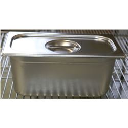 ME-9 STAINLESS STEEL INSERT 1/3 SIZE W/ LIDS