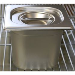 ME-10 STAINLESS STEEL INSERT 1/4 SIZE W/ LIDS
