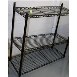 3 TIERED BLACK SHELF