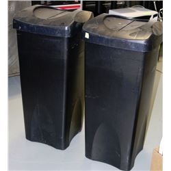 LOT OF 2 GARBAGE CANS