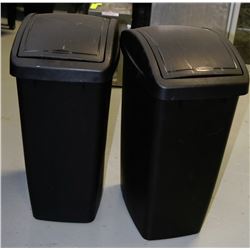 LOT OF 2 GARBAGE CANS
