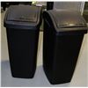 Image 1 : LOT OF 2 GARBAGE CANS