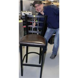 BLACK & BROWN BAR STOOL