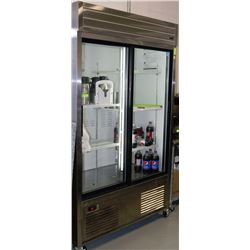 HABCO 2 DOOR STAINLESS GLASS FRONT COOLER