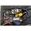 Image 1 : TOTE OF TOOLS INCL. BLACK AND DECKER GRINDER,