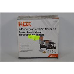HDX 2 PIECE BRAD AND PIN NAILER SET