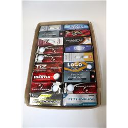 FLAT OF 18- 3 PACKS OF RECLAIMED GOLFBALLS