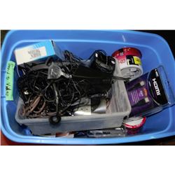 TOTE OF CORDS AND ELECTRONICS , BURNABLE CDS