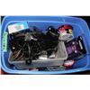 Image 1 : TOTE OF CORDS AND ELECTRONICS , BURNABLE CDS