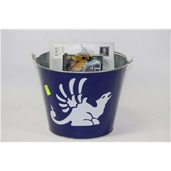 CORONQA BUCKET WITH MIKASA CRYSTAL WINE SET &