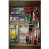 Image 1 : BOX W/NEW AUTOMOTIVE & HOUSEHOLD ITEMS