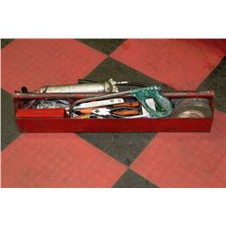 LARGE TRAY OF ASSORTED TOOLS INCL.GREASE GUN,