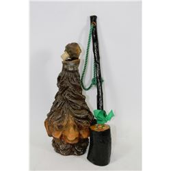 VINTAGE LEPRECHAUN MAN SIMULATED TREE BARK