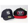 Image 1 : 2 NEW MENS HATS NY AND METAL MULISHA