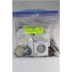 LARGE BAG OF ESTATE COINS W/ FAIR AMOUNT OF SILVER