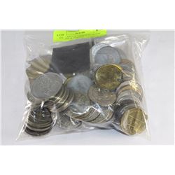 LARGE BAG OF ESTATE $1 TRADE DOLLARS & TOKENS