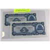 Image 1 : SCARCE GEM UNC 1940 BANK OF CHINA 5 YUAN NOTE X2