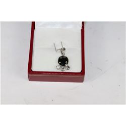 14K WHITE GOLD DIAMOND PENDANT WITH COA