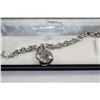Image 1 : ONE LADIES STERLING SILVER & DIAMOND BRACELET