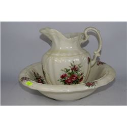 WATER PITCHER & BOWL SET