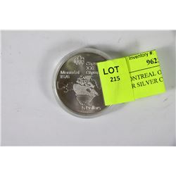 1973 MONTREAL OLYMPIC $5 DOLLAR SILVER COIN