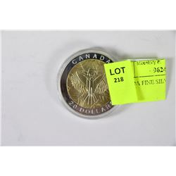 CANADA FINE SILVER 1-OZ 2014 $20 COIN