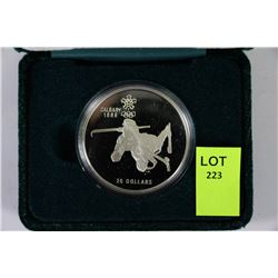 SILVER CALGARY OLYMPIC WINTER GAMES $20 COIN