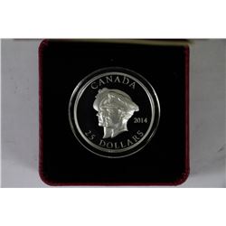 2014 FINE SILVER $25 COIN -FIRST ROYAL VISIT TO