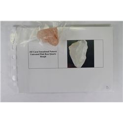 185CT NATURAL UNTREATED PINK ROSE QUARTZ ROUGH