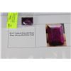 Image 1 : 90CT NATURAL EMERALD SHAPE HUGE AFRICAN RED RUBY